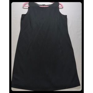 Alex Garfield Dress Women 12P Black Sleeveless Sheath LBD Career